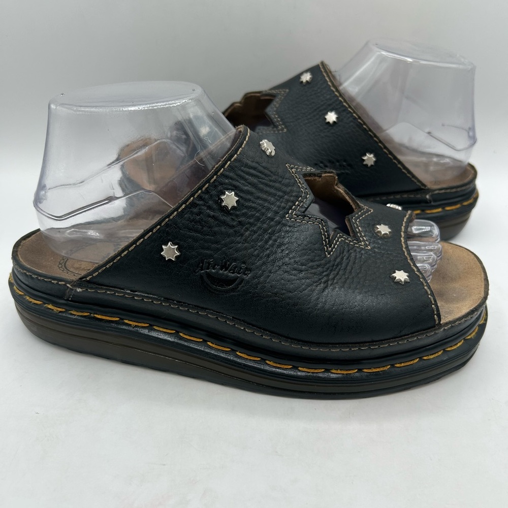 RARE vintage Dr Marten Star Cut Out Studded Slides Made In England Dunnet Sandal - Picture 5 of 17